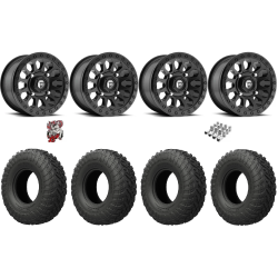 Fuel Gripper R/T 30x10-15 Tires on Fuel Vector Matte Black Wheels