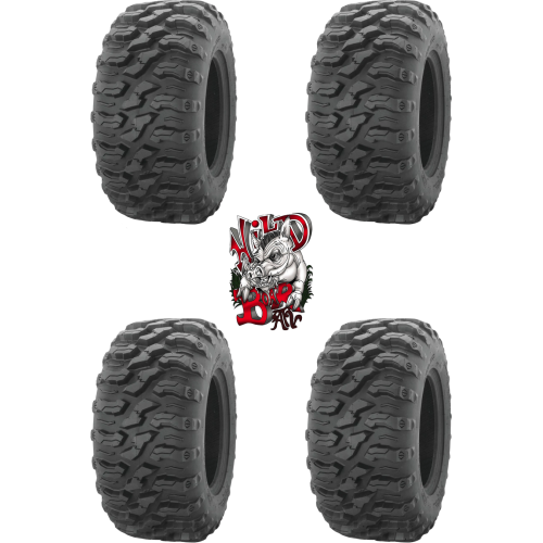 QuadBoss QBT446 Radial Utility Tires 25x8-12 & 25x10-12 (Full Set)