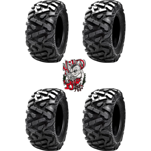 Tusk TriloBite HD Tires 25x8-12 & 25x10-12 (Full Set)