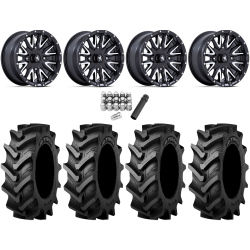 Tiron HS617 TT 33x9.5-16 Tires on MSA M49 Creed Matte Black & Machined Wheels