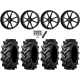 Tiron HS617 TT 46x12.4-24 Tires on Frontline 556 Gloss Black (24x9) Wheels