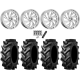 Tiron HS617 TT 46x12.4-24 Tires on Fuel Kompressor Polished Wheels