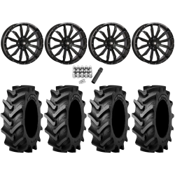 Tiron HS617 TT 46x12.4-24 Tires on High Lifter HL21 Gloss Black Wheels