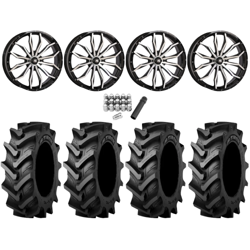 Tiron HS617 TT 46x12.4-24 Tires on High Lifter HL21 Machined Wheels