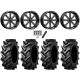 Tiron HS617 TT 46x12.4-24 Tires on MSA M34 Flash Gloss Black Milled Wheels