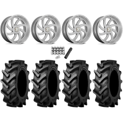 Tiron HS617 TT 46x12.4-24 Tires on MSA M36 Switch Brushed Titanium Wheels