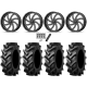 Tiron HS617 TT 46x12.4-24 Tires on MSA M36 Switch Gloss Black Milled Wheels