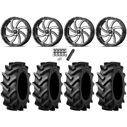 Tiron HS617 TT 46x12.4-24 Tires on MSA M36 Switch Machined Wheels