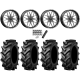 Tiron HS617 TT 46x12.4-24 Tires on MSA M45 Portal Gloss Black Milled Wheels