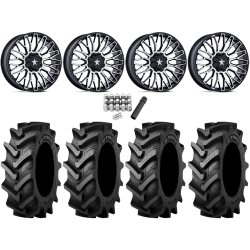 Tiron HS617 TT 46x12.4-24 Tires on MSA M50 Clubber Machined Wheels