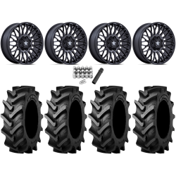 Tiron HS617 TT 46x12.4-24 Tires on MSA M50 Clubber Matte Black DDT Wheels