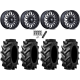 Tiron HS617 TT 46x12.4-24 Tires on MSA M50 Clubber Matte Black DDT Wheels