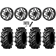 Tiron HS617 TT 44x11.2-24 Tires on ST-3 Matte Black Wheels