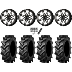 Tiron HS617 TT 46x12.4-24 Tires on ST-7 Gloss Black Milled (24x9) Wheels