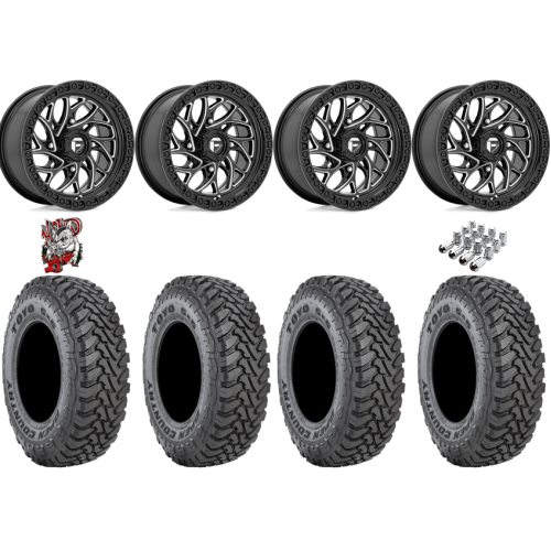 Toyo Open Country SxS M/T 32x9.5-R15 Tires on Fuel Runner Gloss Black Milled Wheels