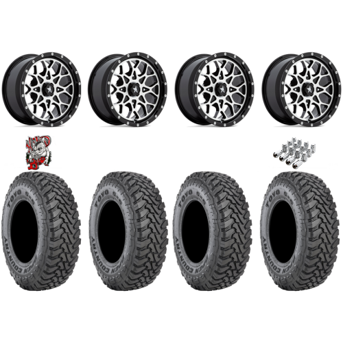 Toyo Open Country SxS M/T 32x9.5-R15 Tires on MSA M45 Portal Machined Wheels