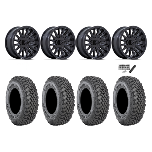 Toyo Open Country SxS M/T 35x9.5-R15 Tires on MSA M49 Creed Matte Black Wheels