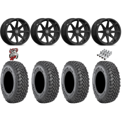 Toyo Open Country SxS M/T 32x9.5-R15 Tires on V01 Gloss Black Wheels