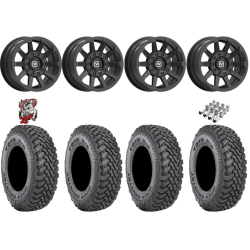 Toyo Open Country SxS M/T 32x9.5-R15 Tires on V02 Satin Black Wheels