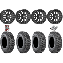 Toyo Open Country SxS M/T 32x9.5-R15 Tires on V04 Satin Black Wheels