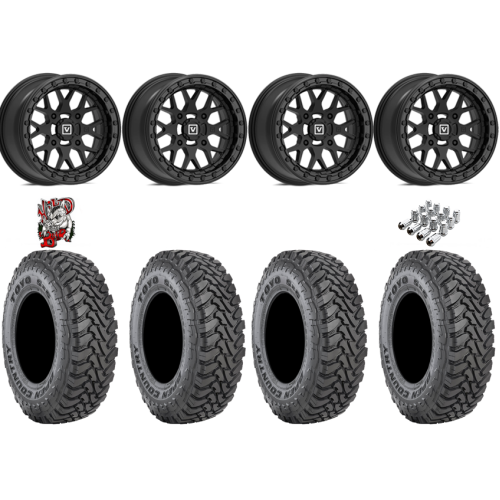 Toyo Open Country SxS M/T 32x9.5-R15 Tires on V07 Satin Black Beadlock Wheels