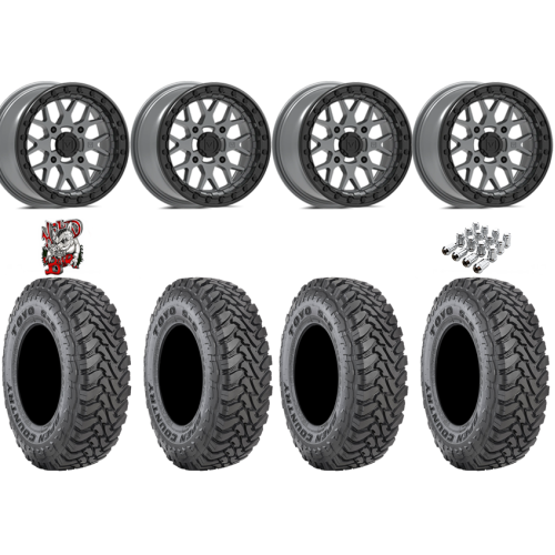 Toyo Open Country SxS M/T 32x9.5-R15 Tires on V07 Satin Graphite Beadlock Wheels