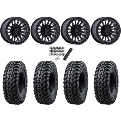 Tusk Terrabite 32x10-15 Radial Tires on Fuel Rincon Blackout Beadlock Wheels