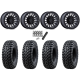 Tusk Terrabite 33x10-15 Radial Tires on Fuel Rincon Blackout Beadlock Wheels