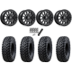 Tusk Terrabite 31x10-15 Radial Tires on Fuel Vector Matte Black Wheels