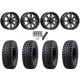 Tusk Terrabite 34x10-15 Radial Tires on MSA M41 Boxer Gloss Black Milled Wheels