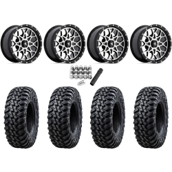 Tusk Terrabite 32x10-15 Radial Tires on MSA M45 Portal Machined Wheels