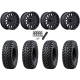 Tusk Terrabite 32x10-14 Radial Tires on MSA M49 Creed Matte Black Wheels