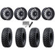 Tusk Terrabite 33x10-15 Radial Tires on MSA M50 Clubber Matte Black DDT Wheels