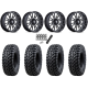 Tusk Terrabite 31x10-15 Radial Tires on MSA M51 Thunderlips Machined Wheels