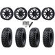 Tusk Terrabite 33x10-15 Radial Tires on MSA M51 Thunderlips Matte Black Wheels