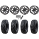 Tusk Terrabite 32x10-15 Radial Tires on SB-4 Matte Black Beadlock Wheels