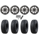 Tusk Terrabite 31x10-14 Radial Tires on SB-7 Matte Titanium Beadlock Wheels