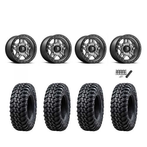 Tusk Terrabite 30x10-15 Radial Tires on Fuel Anza D558 Wheels