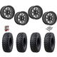 Tusk Terrabite 28x10-15 Radial Tires on Fuel Runner Gloss Black Milled Wheels