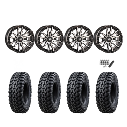 Tusk Terrabite 30x10-14 Radial Tires on HL21 Machined Wheels