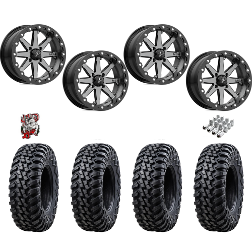 Tusk Terrabite 28x10-14 Radial Tires on MSA M21 Lok Beadlock Wheels