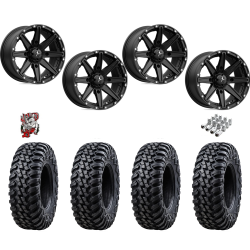 Tusk Terrabite 30x10-14 Radial Tires on MSA M33 Clutch Wheels