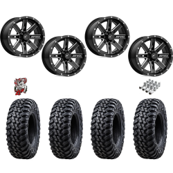 Tusk Terrabite 30x10-14 Radial Tires on MSA M41 Boxer Wheels