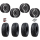 Tusk Terrabite 30x10-14 Radial Tires on MSA M45 Portal Gloss Black Milled Wheels