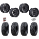 Tusk Terrabite 30x10-14 Radial Tires on MSA M49 Creed Matte Black Wheels