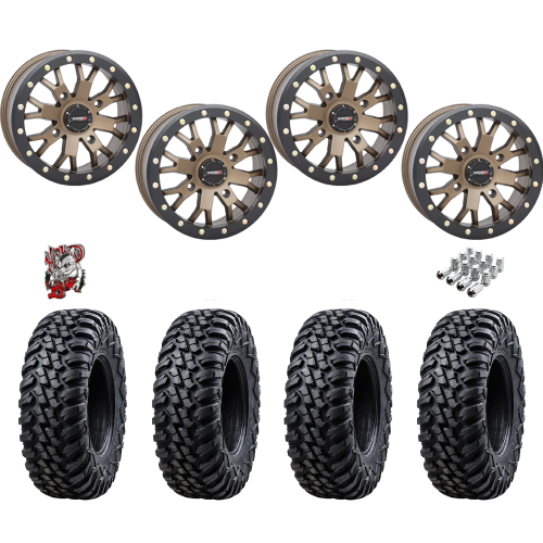 Tusk Terrabite 30x10-14 Radial Tires on ST-3 Bronze Wheels