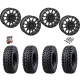 Tusk Terrabite 30x10-14 Radial Tires on SB-5 Matte Black Beadlock Wheels