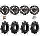 Assassinator Mud Tires 29.5x8-14 on HL21 Gloss Black Wheels