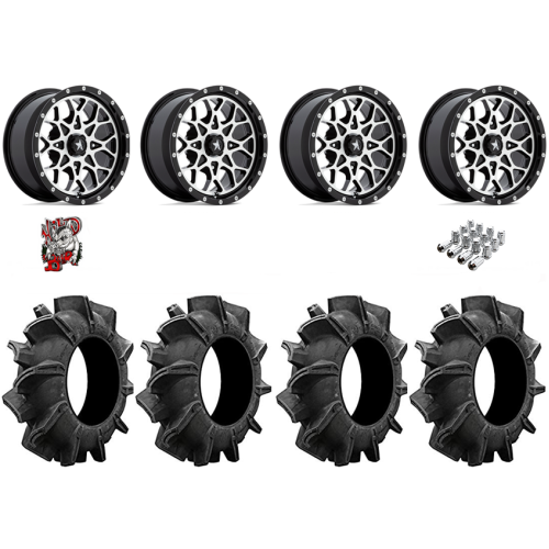 Assassinator Mud Tires 28x8-14 on MSA M45 Portal Machined Wheels