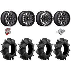 Assassinator Mud Tires 28x8-14 on MSA M45 Portal Milled Wheels